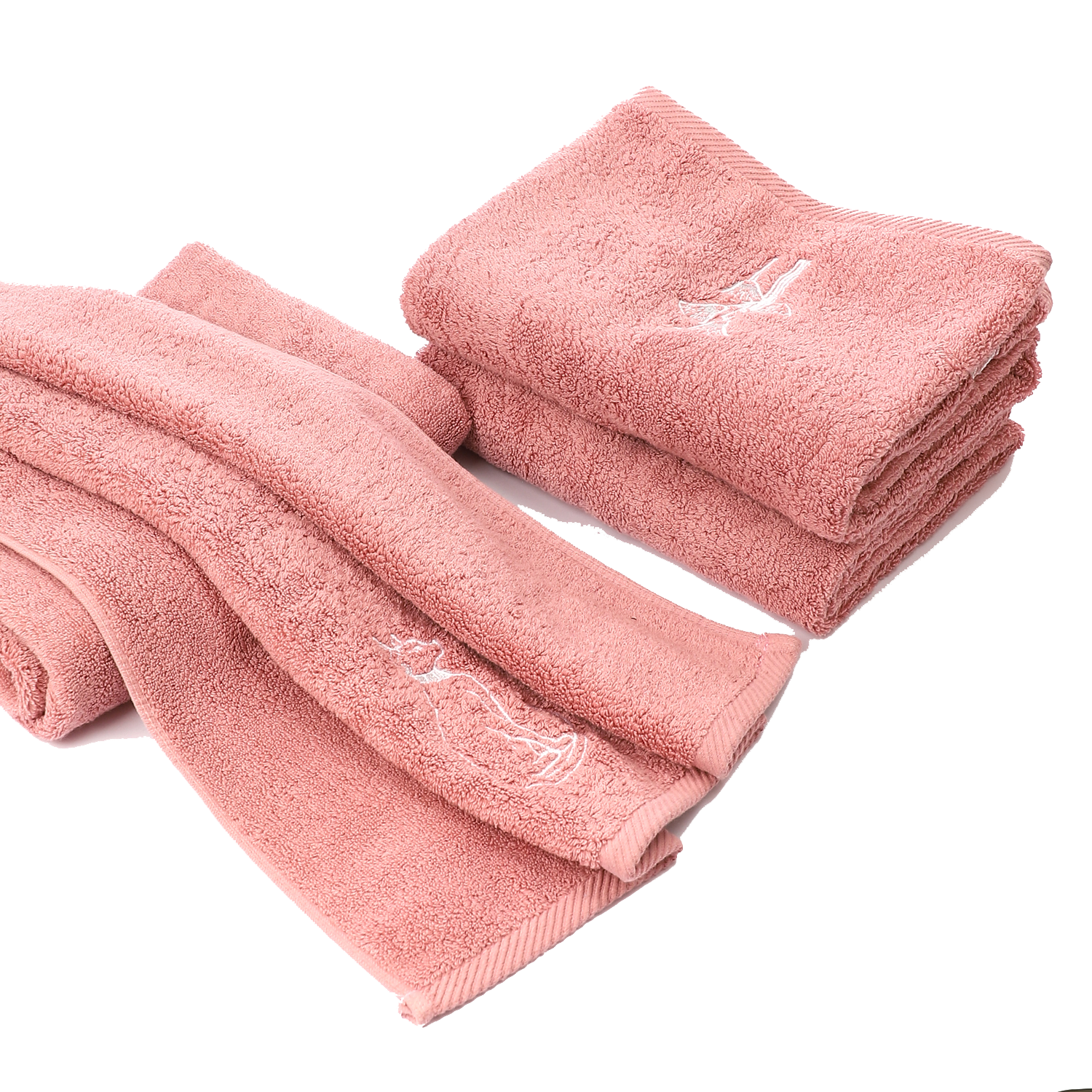 Set of 4 Luxury Egyptian Cotton Towels, Nile Collection, Plush 700GSM Oversized 31X20 inch