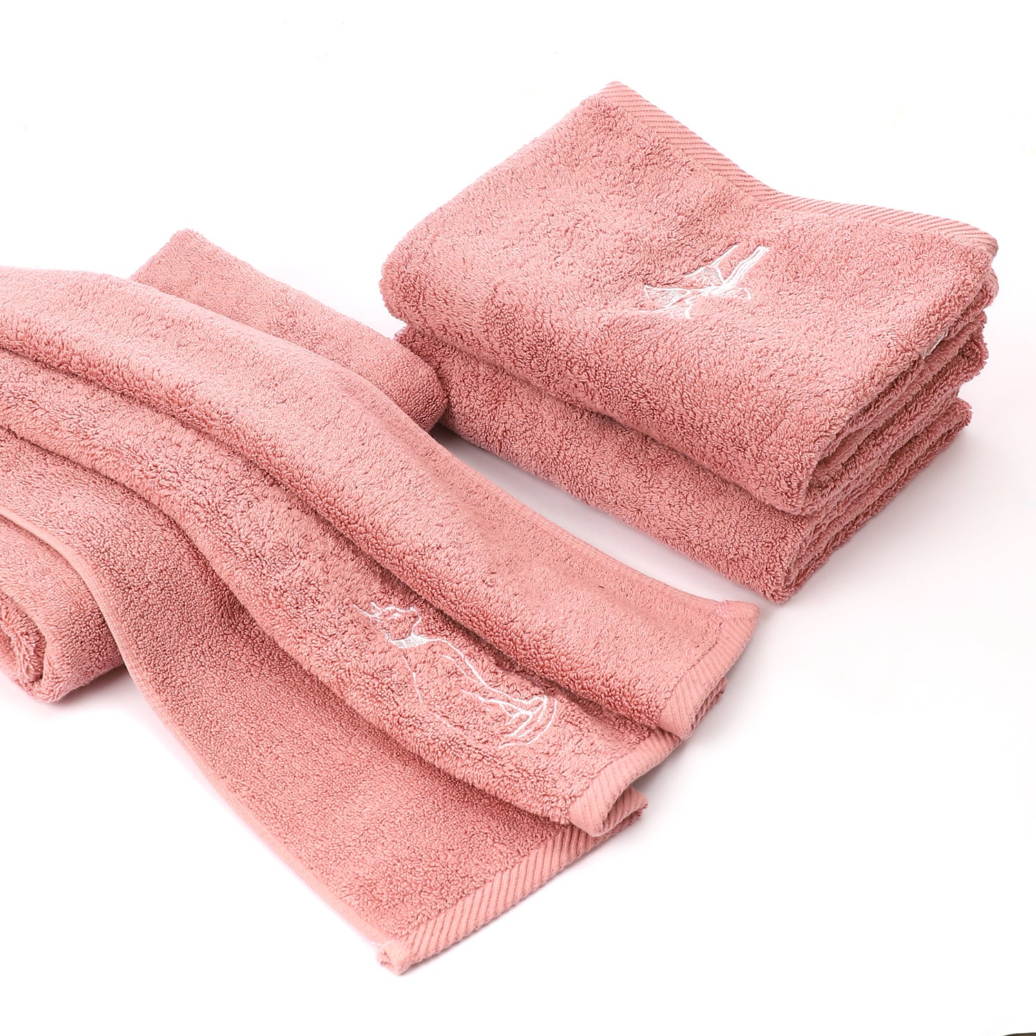 Set of 4 Luxury Egyptian Cotton Towels, Nile Collection, Plush 700GSM Oversized 31X20 inch