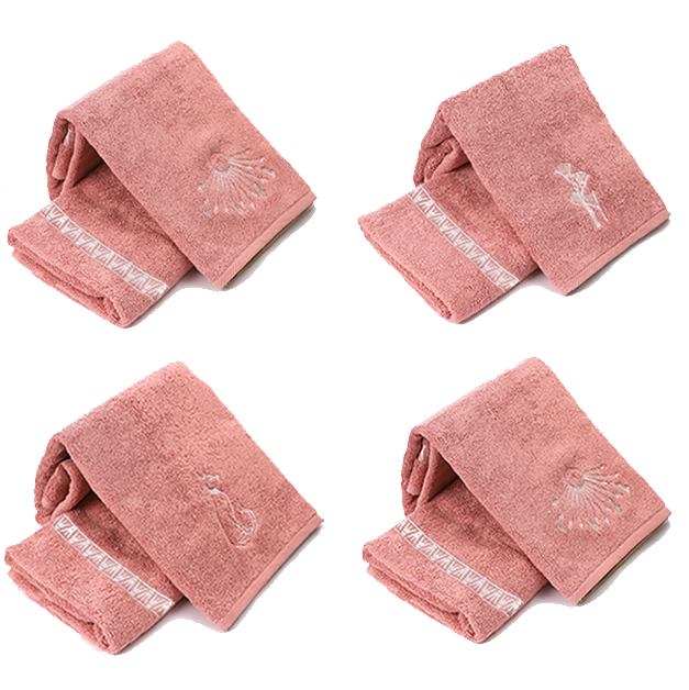 Set of 4 Luxury Egyptian Cotton Towels, Nile Collection, Plush 700GSM Oversized 31X20 inch