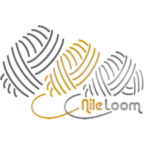 Logo of Nileloom with abstract design elements on a white background