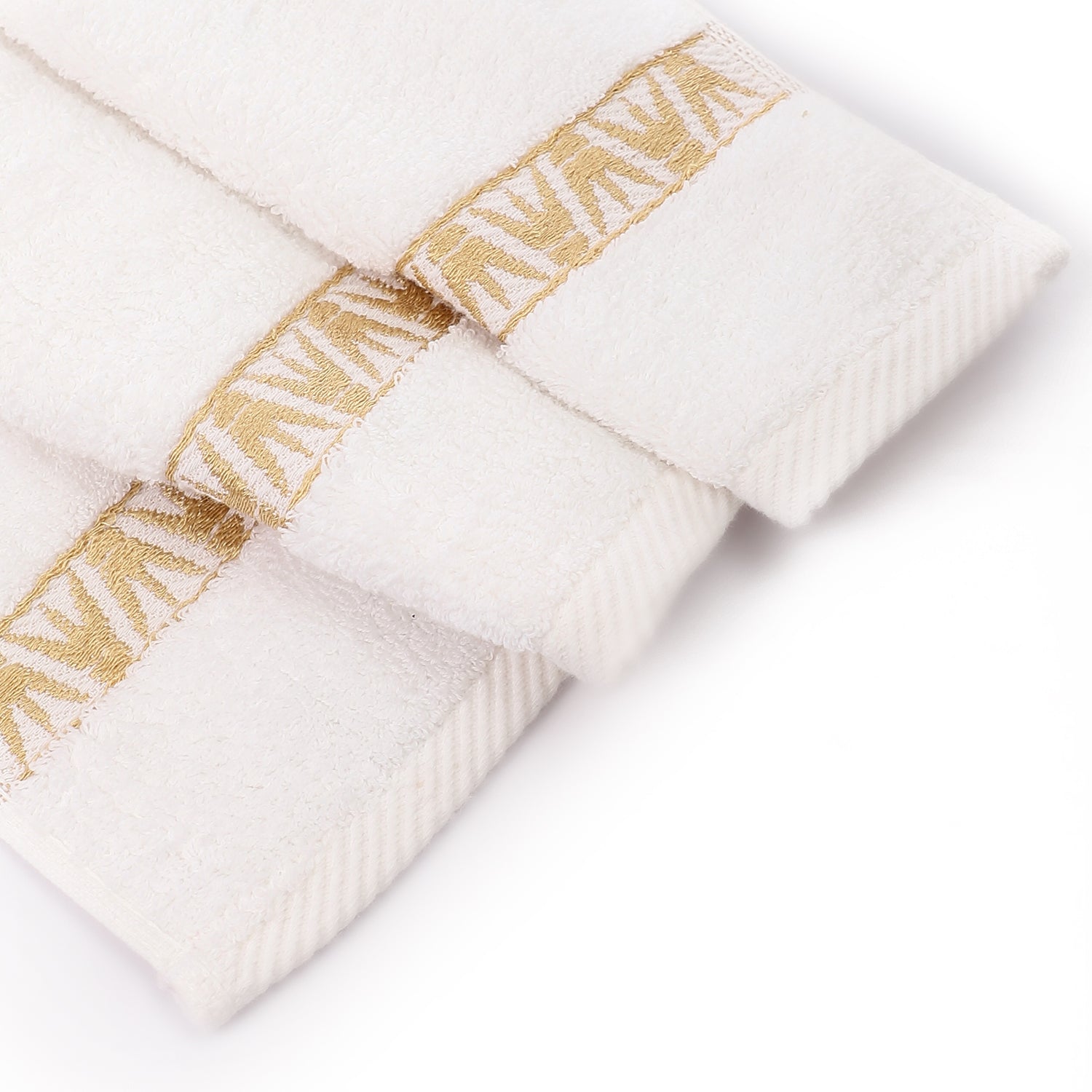 Great Nile Collection Embroidered Towel - Nefertiti, 100% Cotton, 700 GSM Plush, Microwave Spa-Ready, Double-Stitched, Eco-Friendly, Ultra-soft, 31X20 inches