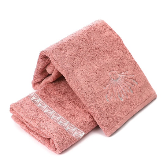Luxury Egyptian Cotton Towel, Nile Goddess Aten Embroidery, 600GSM, 31X20 inch - Nileloom 