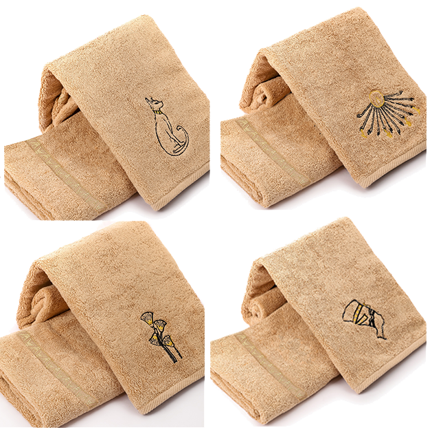 Set of 4 Luxury Egyptian Cotton Towels, Nile Collection, Plush 700GSM Oversized 31X20 inch