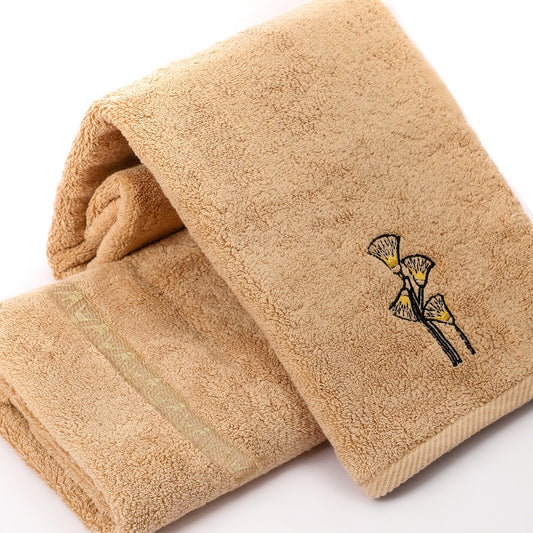 Luxury Egyptian Cotton Towel, Nile Goddess Sesen Embroidery, Plush 600GSM Oversized 31X20 inch