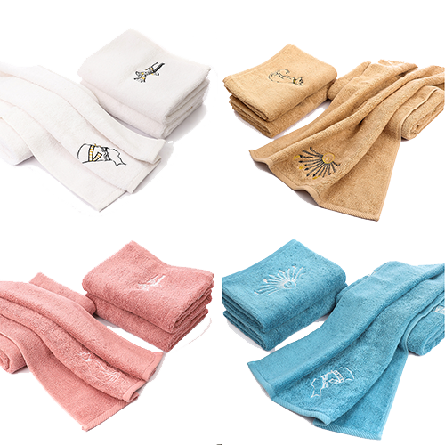 Set of 4 Luxury Egyptian Cotton Towels, Nile Collection, Plush 700GSM Oversized 31X20 inch