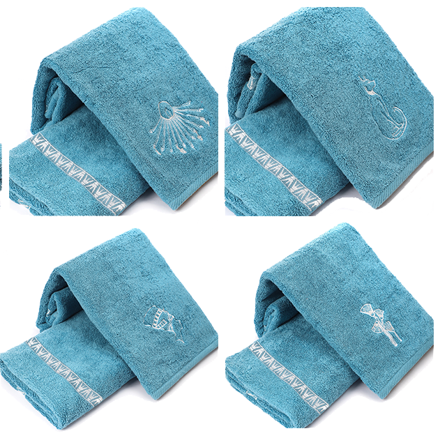 Set of 4 Luxury Egyptian Cotton Towels, Nile Collection, Plush 700GSM Oversized 31X20 inch