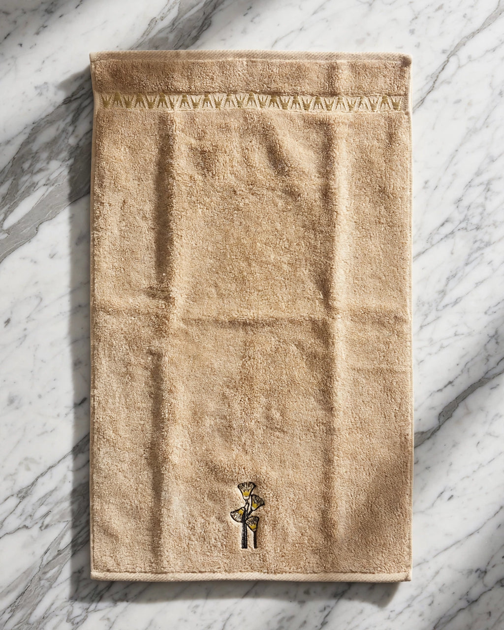 Sesen | Great Nile Collection Embroidered Towel | 100% Cotton, 700 GSM, 31X20 inches