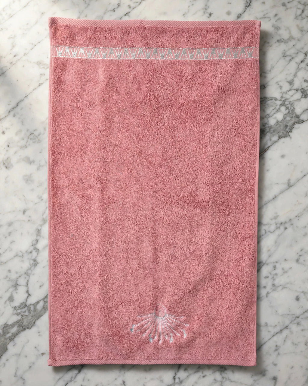 Aten | Great Nile Collection Embroidered Towel | 100% Cotton, 700 GSM, 31X20 inches