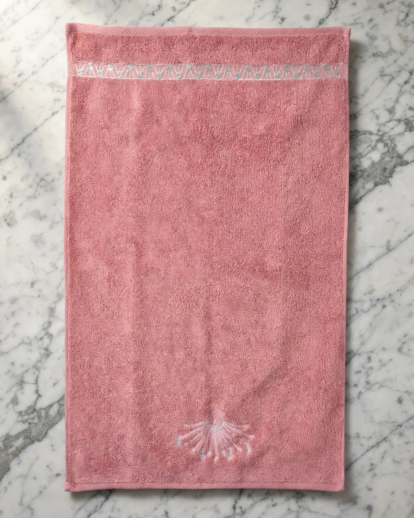 Aten (Great Nile Collection Embroidered Towel) - 100% Cotton, 700 GSM ,, 31 x 20 inches