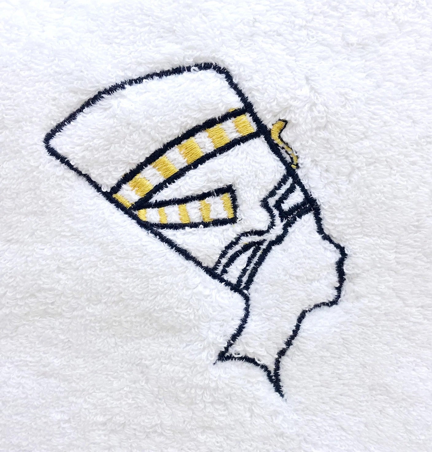 Luxury Egyptian Cotton Towel, Nefertiti Embroidery, Plush 700GSM Oversized 31X20 inch